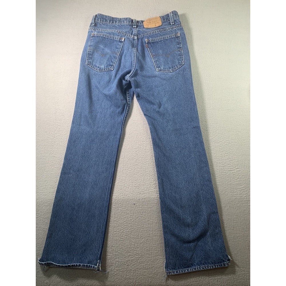 Vintage Levis 517 Jeans Mens Blue 80s Orange Tab Boot Made USA (Tag32x33)